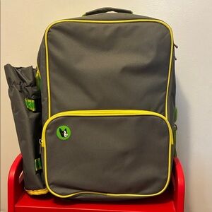 Gray and Yellow Food Storage Backpack